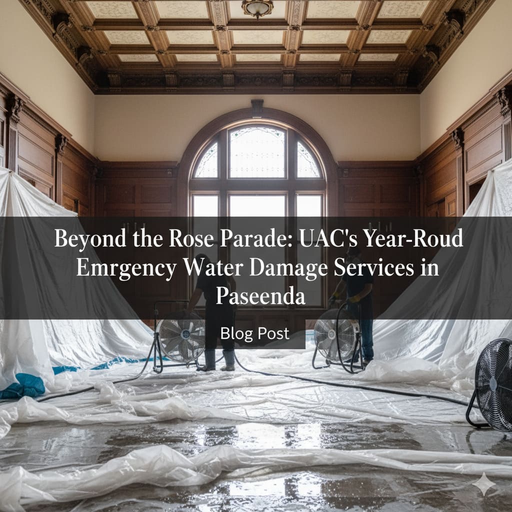 Beyond the Rose Parade: UAC's Year-Round Emergency Water Damage Services in Pasadena