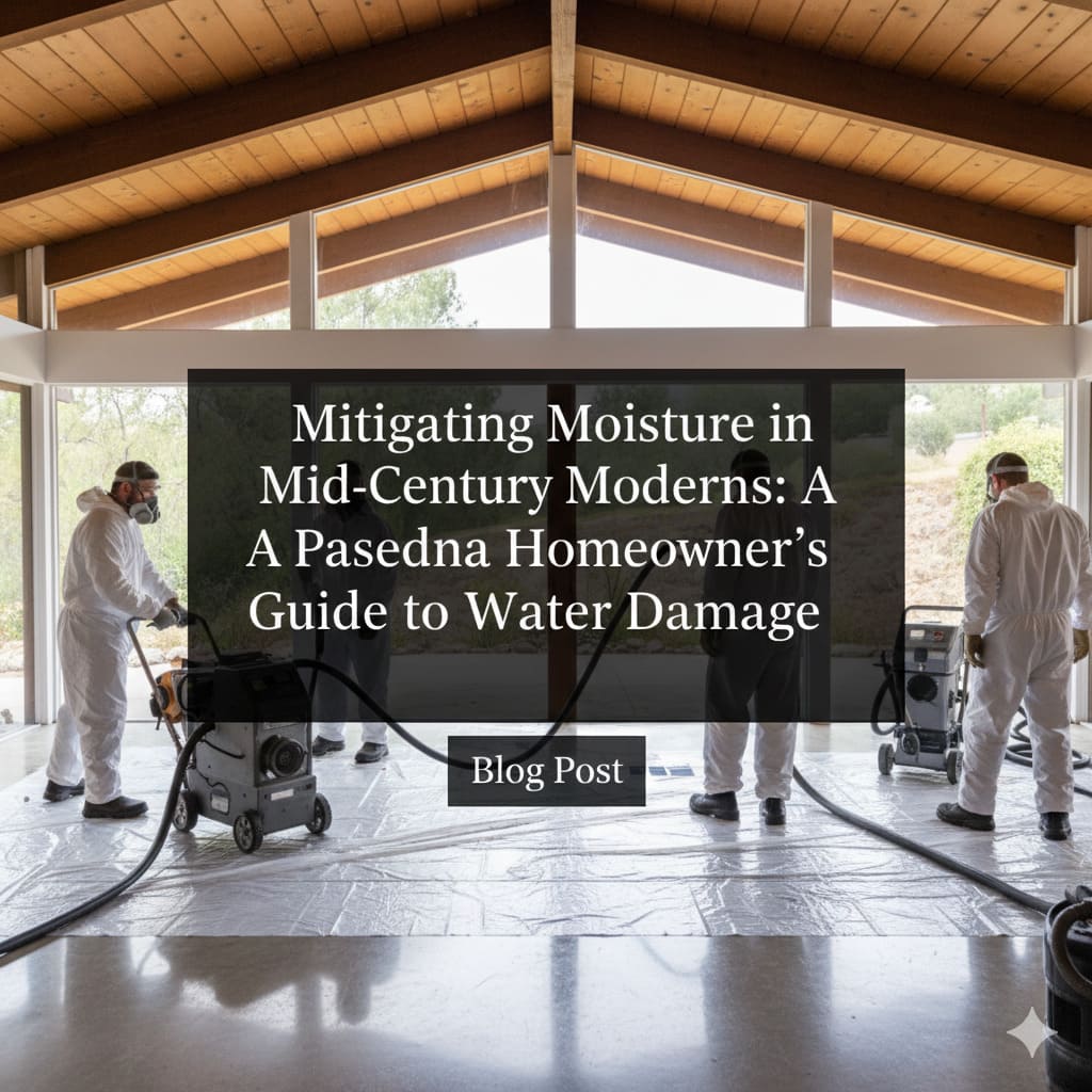 Mitigating Moisture in Mid-Century Moderns: A Pasadena Homeowner's Guide to Water Damage